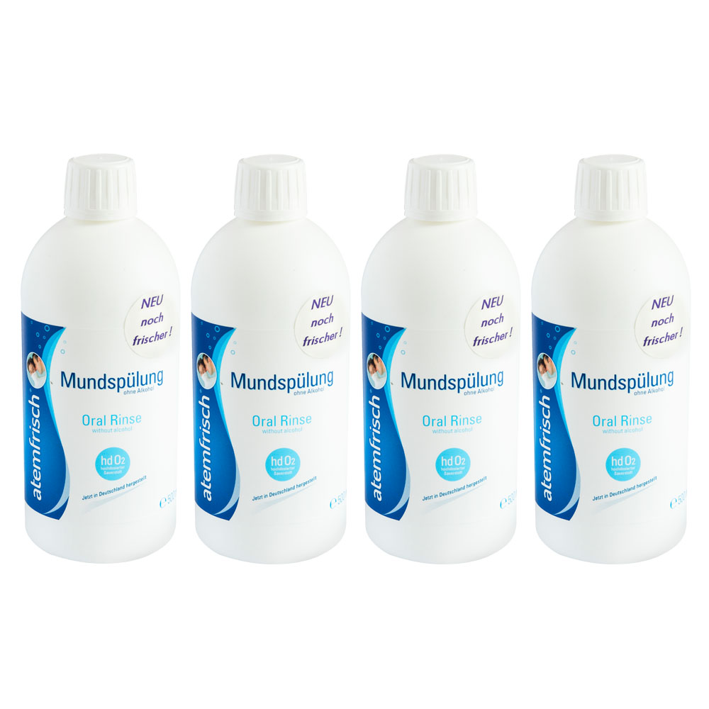 Atemfrisch burnos skalavimo skystis 4x | Burnos skystis su deguonimi