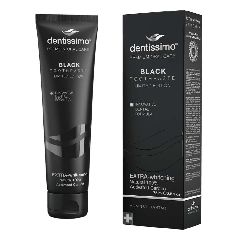 Dentissimo Black Extra Whitening balinanti dantu pasta