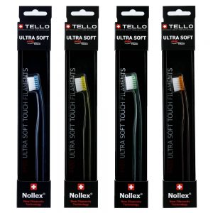 Tello 4480 Ultra soft vaikiskas dantu sepetelis Black Edition