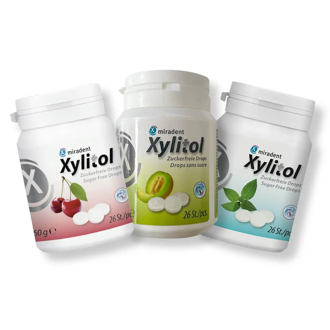 Miradent Xylitol ksilitolio pastiles