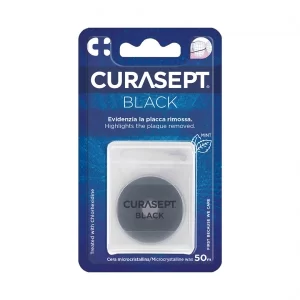 Tarpdančių siūlas juostelė Curasept Black