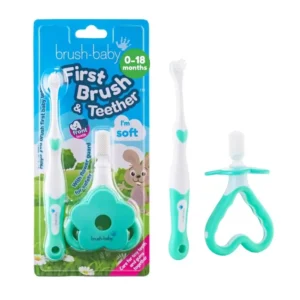 Brush-Baby My FirstBrush ir FirstTeether rinkinys kūdikiams nuo 0 iki 18 mėn.